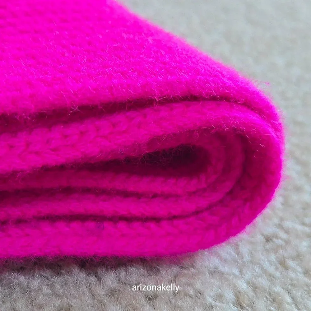 NWOT Banana Republic Signature Cashmere Scarf Wild Orchid Pink Hot Pink